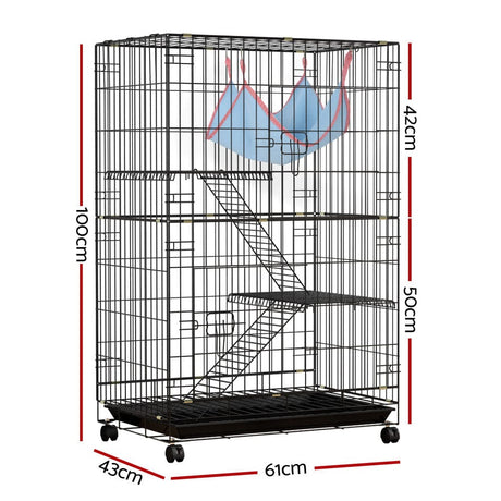 Pet Care > Coops & Hutches i.Pet Rabbit Cage Indoor Hutch Guinea Pig Bunny Ferret Hamster Pet Cage Outdoor