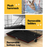 Pet Care > Coops & Hutches i.Pet Rabbit Cage Indoor Hutch Guinea Pig Bunny Ferret Hamster Pet Cage Outdoor