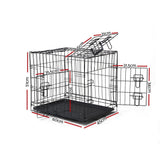 Pet Care > Dog Supplies i.Pet Dog Cage 24inch Pet Cage - Black