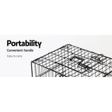 Pet Care > Dog Supplies i.Pet Dog Cage 24inch Pet Cage - Black