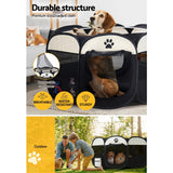 Pet Care > Dog Supplies i.Pet Dog Playpen Pet Playpen Enclosure Crate 8 Panel Play Pen Tent Bag Fence Puppy 3XL