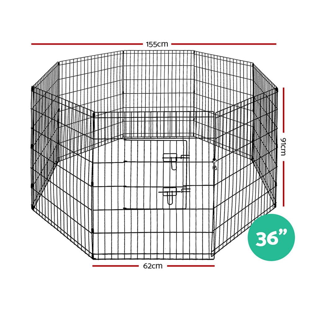 Pet Care > Dog Supplies i.Pet Pet Dog Playpen 36" 8 Panel Puppy Exercise Cage Enclosure Fence