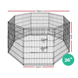 Pet Care > Dog Supplies i.Pet Pet Dog Playpen 36" 8 Panel Puppy Exercise Cage Enclosure Fence