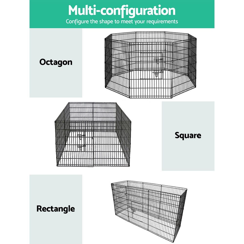 Pet Care > Dog Supplies i.Pet Pet Dog Playpen 36" 8 Panel Puppy Exercise Cage Enclosure Fence