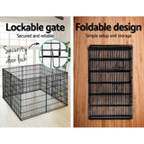 Pet Care > Dog Supplies i.Pet Pet Dog Playpen 36" 8 Panel Puppy Exercise Cage Enclosure Fence