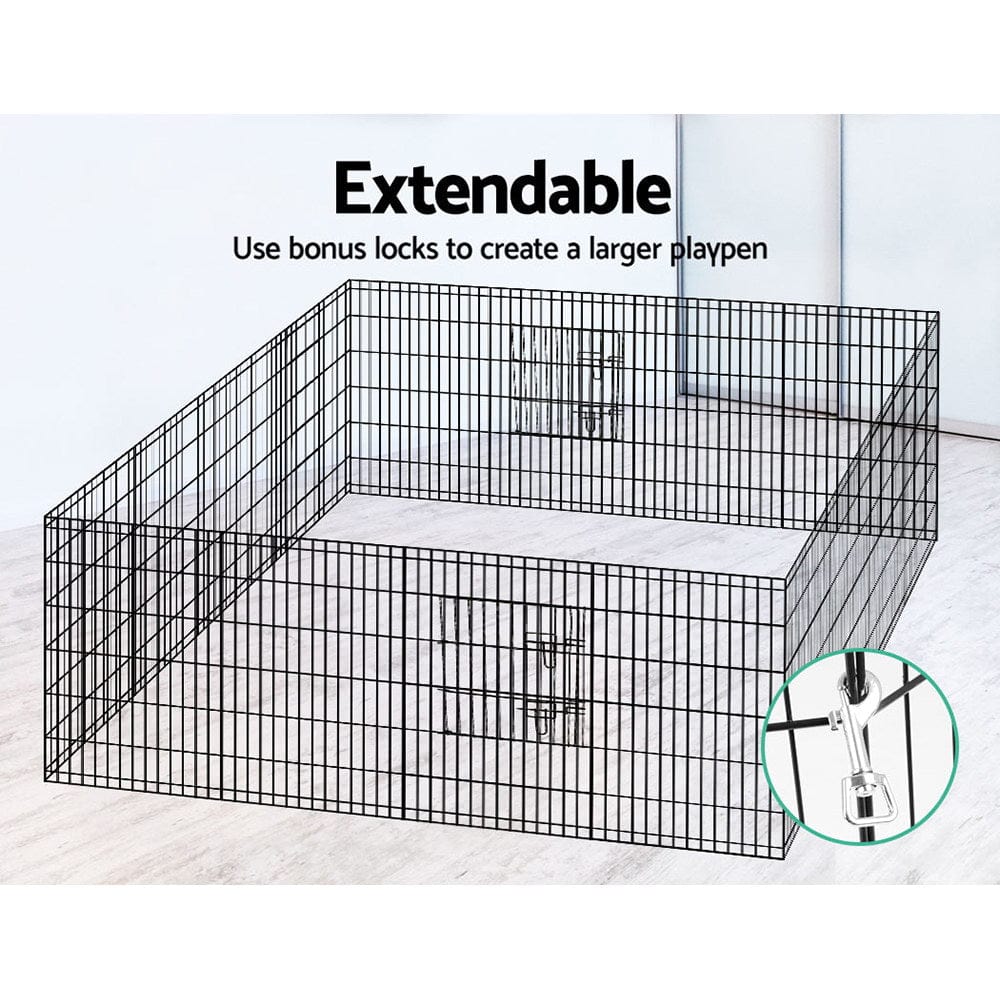 Pet Care > Dog Supplies i.Pet Pet Dog Playpen 36" 8 Panel Puppy Exercise Cage Enclosure Fence