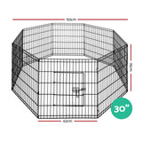 Pet Care > Dog Supplies i.Pet Pet Playpen Dog Playpen 30" 8 Panel Puppy Exercise Cage Enclosure Fence