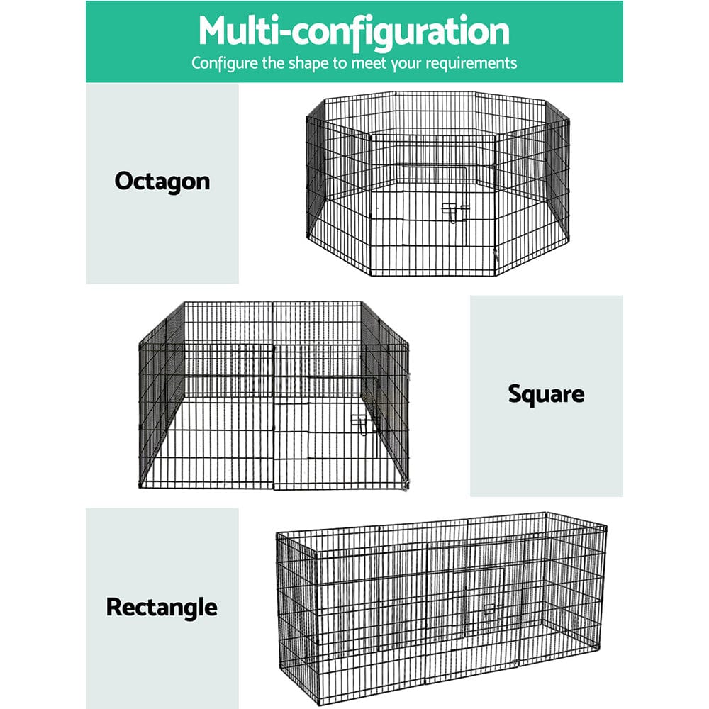 Pet Care > Dog Supplies i.Pet Pet Playpen Dog Playpen 30" 8 Panel Puppy Exercise Cage Enclosure Fence