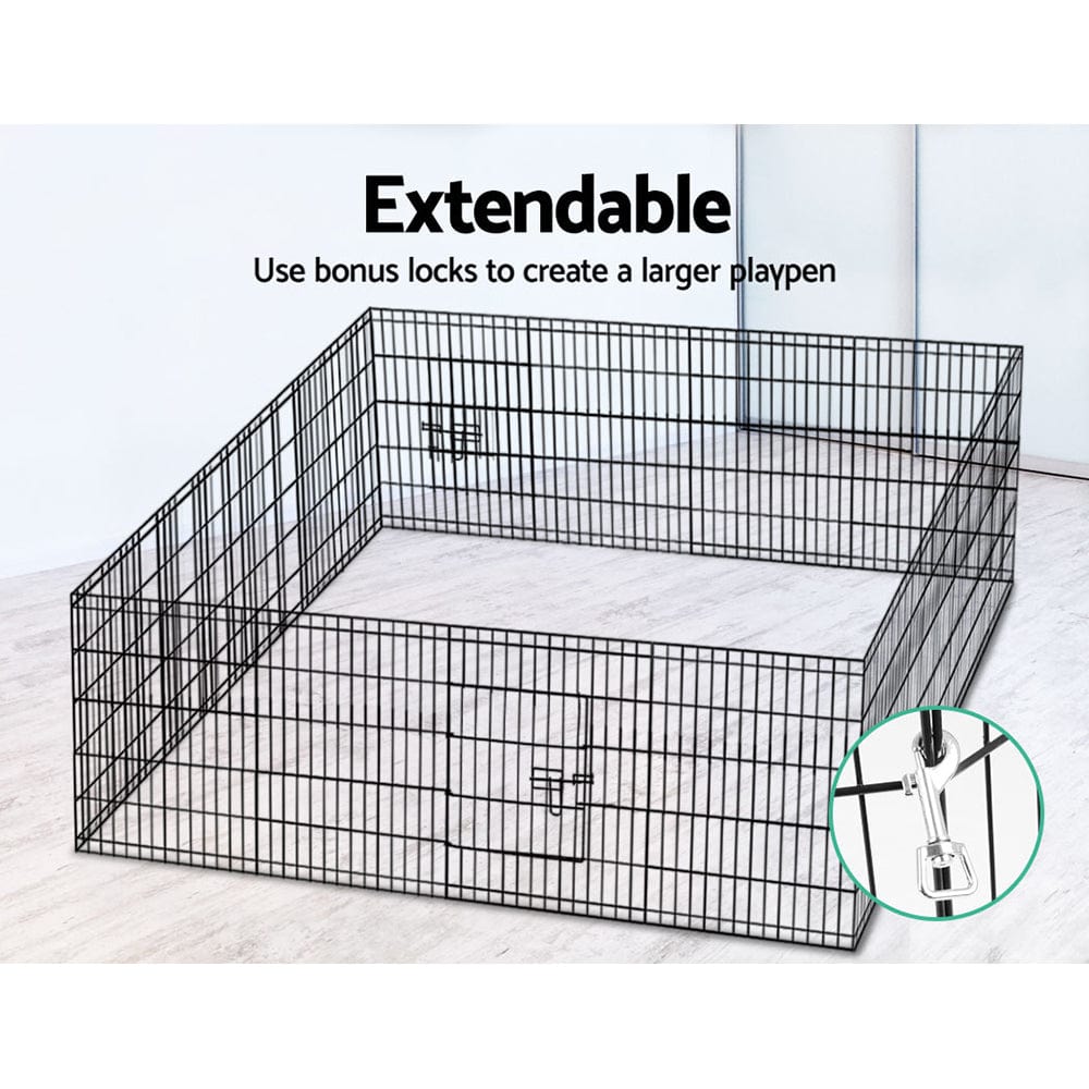 Pet Care > Dog Supplies i.Pet Pet Playpen Dog Playpen 30" 8 Panel Puppy Exercise Cage Enclosure Fence