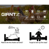 Pet Care > Farm Supplies Giantz Automatic Chicken Coop Door Opener Cage Closer