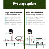 Pet Care > Farm Supplies Giantz Electric Fence Wire 500M Fencing Roll Energiser Poly Stainless Steel