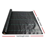 Pet Care > Farm Supplies Instahut 0.915x 200m Weedmat Weed Control Mat Matting Woven Fabric Plants