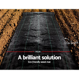 Pet Care > Farm Supplies Instahut 1.83m X 100m Weedmat Weed Control Mat Woven Fabric Gardening Plant PE