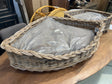 Rattan Pet Basket W Cushion - Large Rattan Pet Basket W Cushion - Large