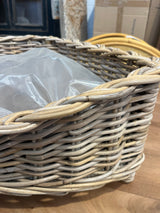 Rattan Pet Basket W Cushion - Small Rattan Pet Basket W Cushion - Small
