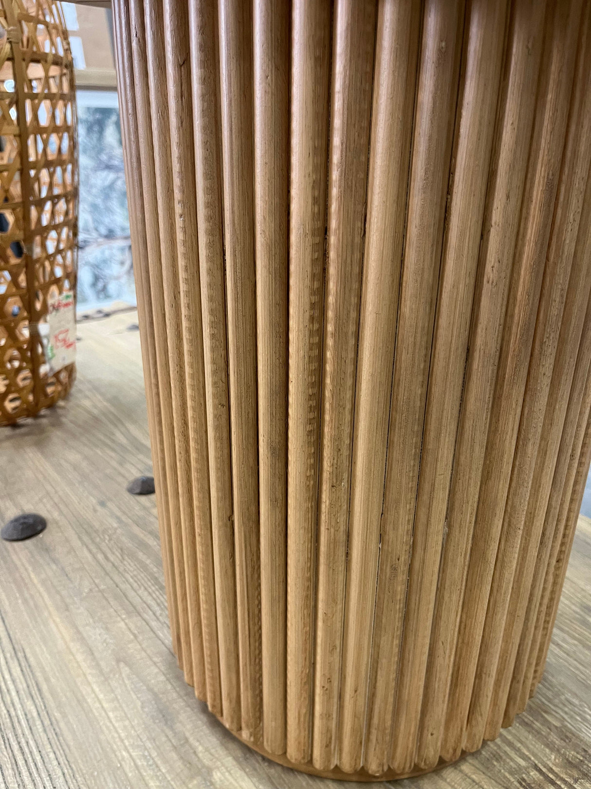 Ribbed Side Table