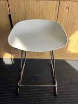 Seating Contemporary Style White Bar Stool
