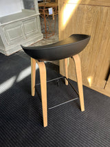 Seating Nordic Style Black Bar Stool