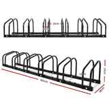 Sports & Fitness > Bikes & Accessories Weisshorn 6 Bike Stand Floor Bicycle Storage Black