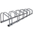 Sports & Fitness > Bikes & Accessories Weisshorn 6 Bike Stand Floor Bicycle Storage Silver