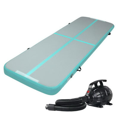 Sports & Fitness > Fitness Accessories Everfit GoFun 3X1M Inflatable Air Track Mat with Pump Tumbling Gymnastics Green