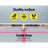 Sports & Fitness > Fitness Accessories Everfit GoFun 3X1M Inflatable Air Track Mat with Pump Tumbling Gymnastics Pink