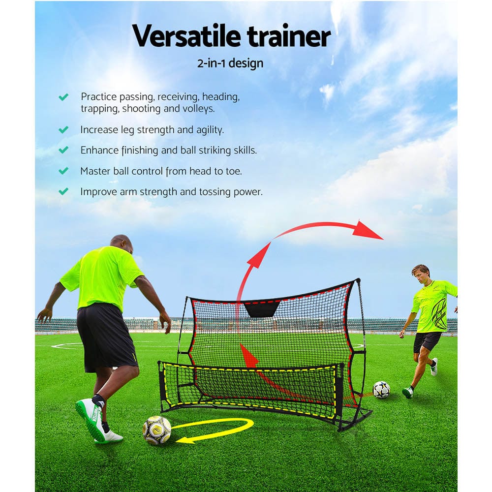 Sports & Fitness > Fitness Accessories Everfit Portable Soccer Rebounder Net Volley Training Football Goal Pass Trainer