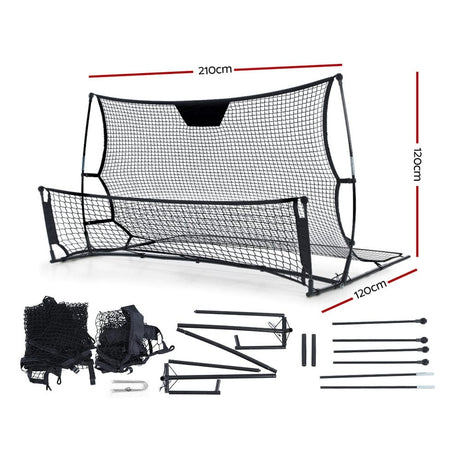 Sports & Fitness > Fitness Accessories Everfit Portable Soccer Rebounder Net Volley Training Football Goal Trainer XL
