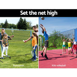 Sports & Fitness > Fitness Accessories Everfit Portable Sports Net Stand Badminton Volleyball Tennis Soccer 3m 3ft Blue