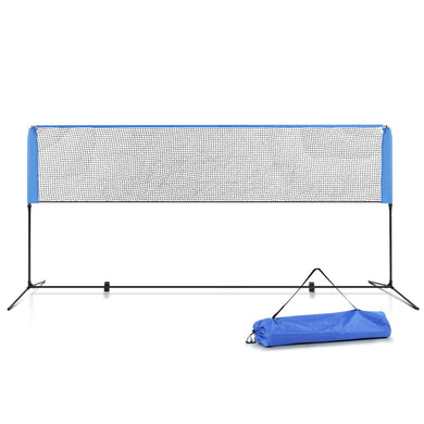 Sports & Fitness > Fitness Accessories Everfit Portable Sports Net Stand Badminton Volleyball Tennis Soccer 4m 4ft Blue