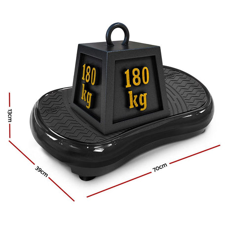 Sports & Fitness > Fitness Accessories Everfit Vibration Machine Plate Platform Body Shaper Home Gym Fitness Black