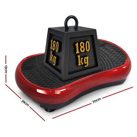 Sports & Fitness > Fitness Accessories Everfit Vibration Machine Plate Platform Body Shaper Home Gym Fitness Maroon