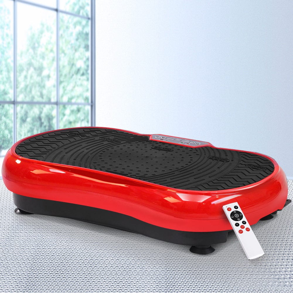 Sports & Fitness > Fitness Accessories Everfit Vibration Machine Plate Platform Body Shaper Home Gym Fitness Red