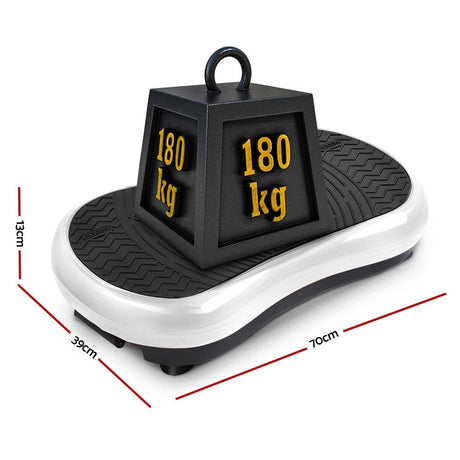 Sports & Fitness > Fitness Accessories Everfit Vibration Machine Plate Platform Body Shaper Home Gym Fitness White