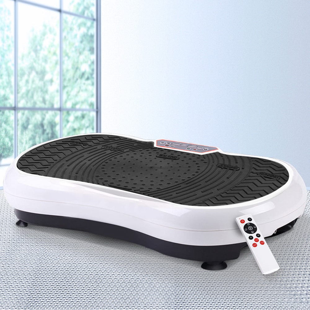 Sports & Fitness > Fitness Accessories Everfit Vibration Machine Plate Platform Body Shaper Home Gym Fitness White