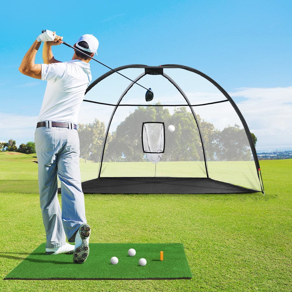 Sports & Fitness > Golf Everfit 3.5M Golf Practice Net with Driving Mat Training Target Hitting Mat