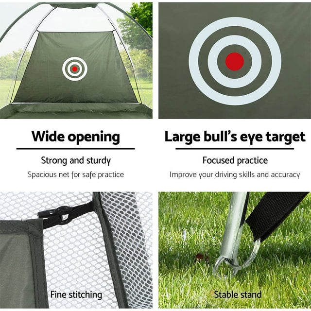 Sports & Fitness > Golf Everfit Golf Practice Net And Training Mat Driving Range Target Hitting Mat