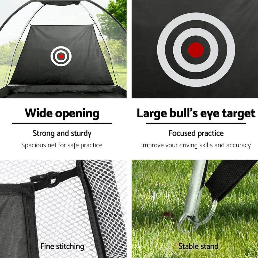 Sports & Fitness > Golf Everfit Golf Practice Net And Training Mat Set Cage Training Aid Hitting Mat