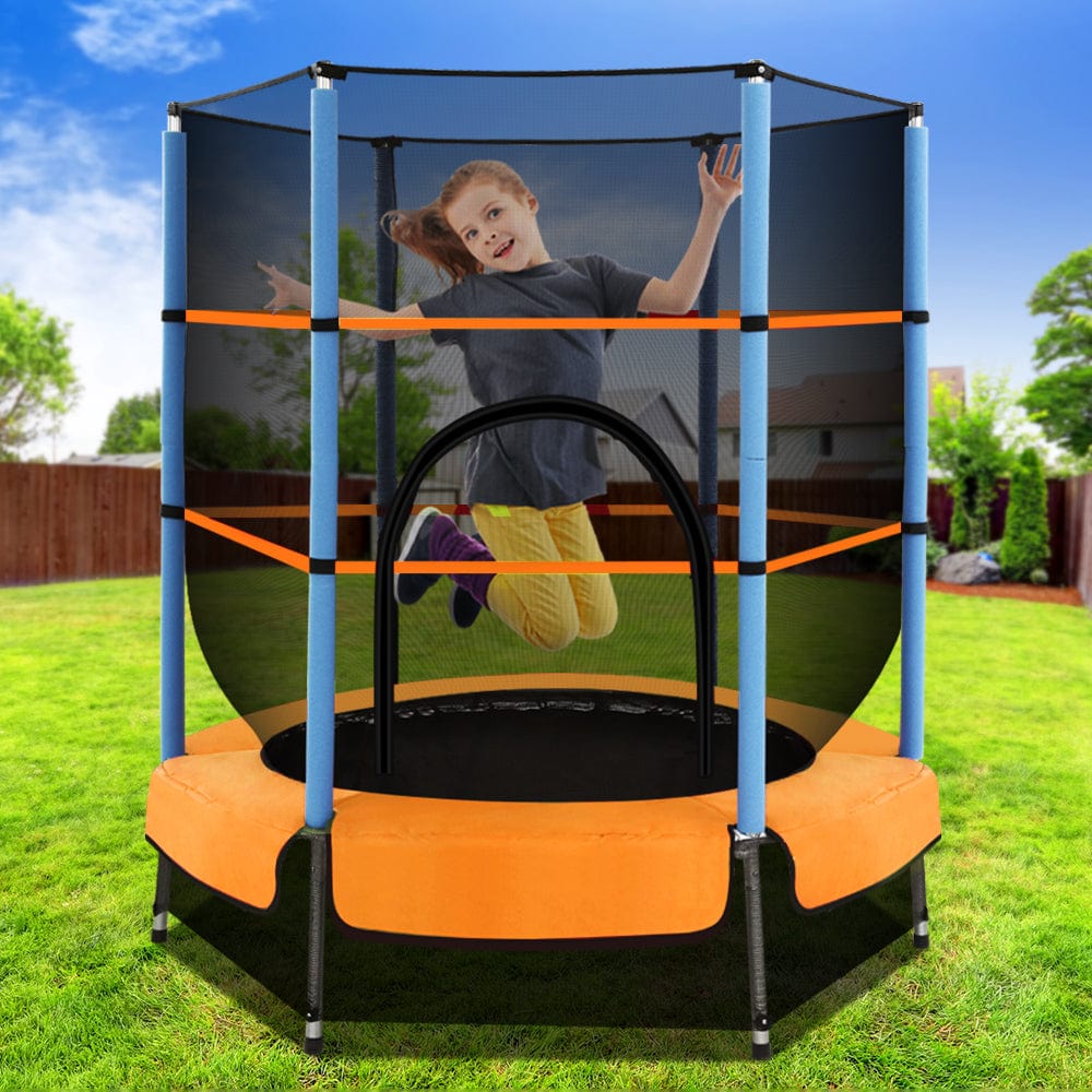 4.5 ft trampoline with enclosure best sale