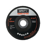 Tools > Industrial Tools Giantz 10 PCS Zirconia Sanding Flap Disc 5" 125mm 40Grit Angle Grinding Wheel