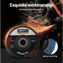 Load image into Gallery viewer, Tools &gt; Industrial Tools Giantz 20 PCS Zirconia Sanding Flap Disc 5&quot; 125mm 40Grit Angle Grinding Wheel
