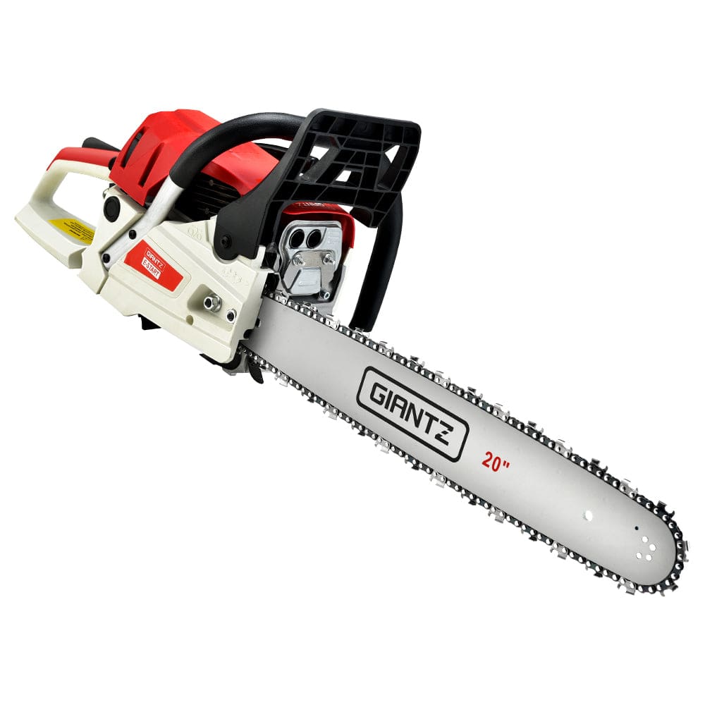 Tools > Industrial Tools Giantz 62CC Chainsaw Commercial Petrol 20" Bar E-Start 20 Bar Pruning Chain Saw