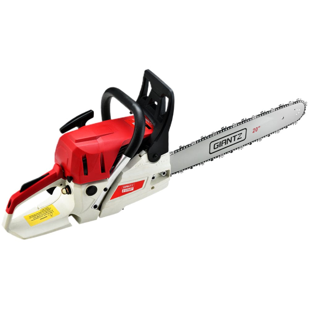 Tools > Industrial Tools Giantz 62CC Chainsaw Commercial Petrol 20" Bar E-Start 20 Bar Pruning Chain Saw