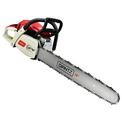 Tools > Industrial Tools Giantz 88cc Commercial Petrol Chainsaw E-Start 24 Bar Pruning Chain Saw