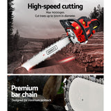 Tools > Industrial Tools Giantz Chainsaw 58cc Petrol Commercial Pruning Chain Saw E-Start 22'' Bar Top