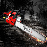 Tools > Industrial Tools Giantz Chainsaw 58cc Petrol Commercial Pruning Chain Saw E-Start 22'' Bar Top