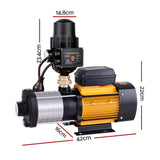 Tools > Pumps Giantz 2500W Multi Stage Water Pump Pressure Rain Tank Farm House Irrigation