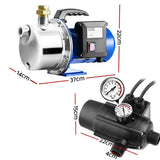 Tools > Pumps Giantz Garden Water Pump Jet High Pressure Stage Controller Garden Irrigation