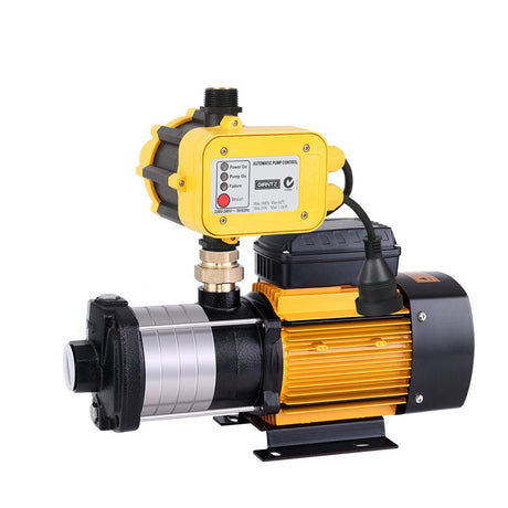 Tools > Pumps Giantz Multi Stage Water Pump Pressure Rain Tank Garden Farm House Irrigation 2000W Yellow Controller