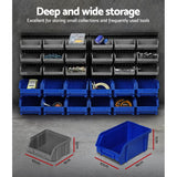 Tools > Tools Storage Giantz 30 Bin Wall Mounted Rack Storage Organiser